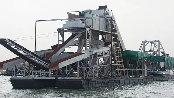 Draga de rosario minera