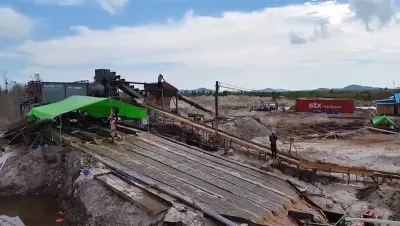 Draga de rosario minera
